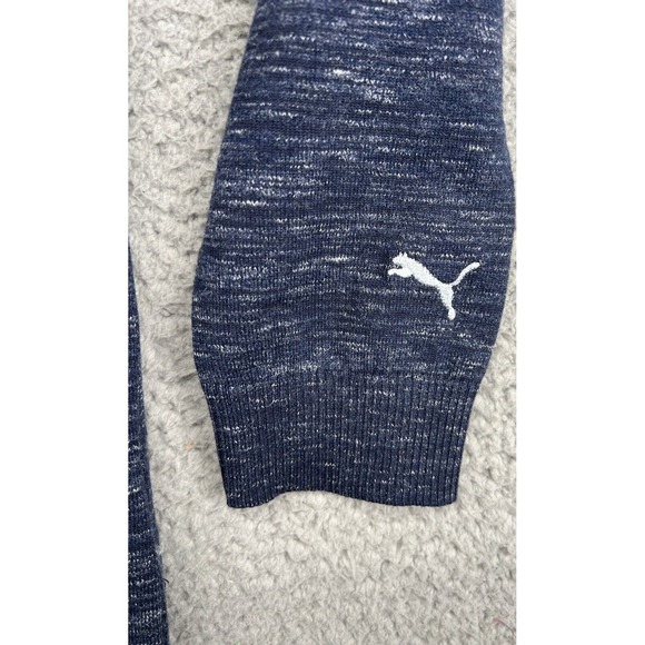 PUMA Golf Crewneck Sweater Blue Siemens Sleeve Logo Women's Size L NWOT - Picture 5 of 8